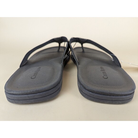 Club Room Riley Flip Flop Sandals Mens 10 Light Grey Toe-Post Flats Shoes NWT - Picture 8 of 12